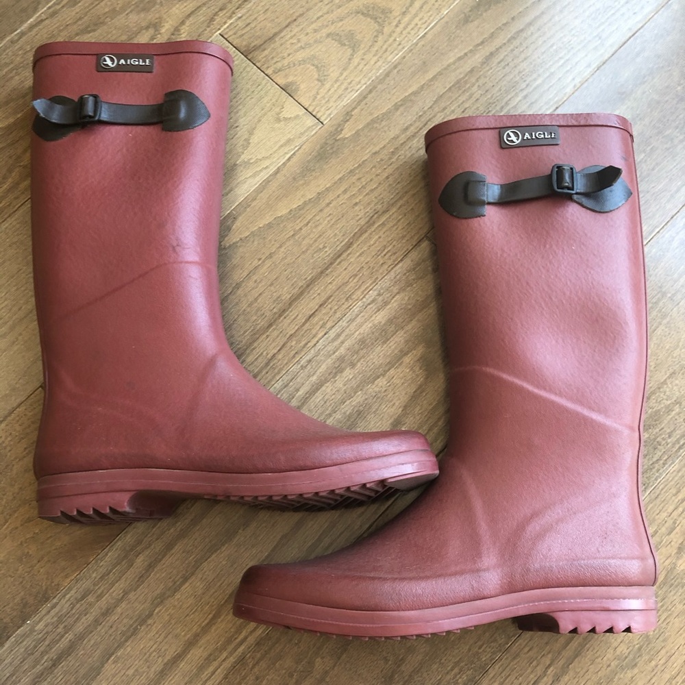 Aigle raining boots used once